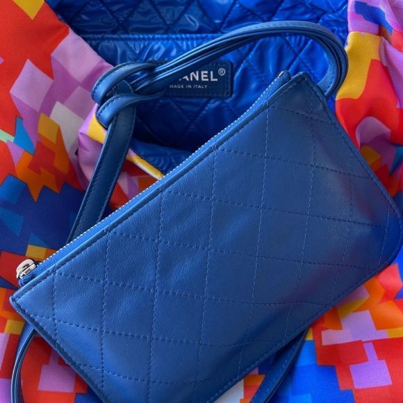 Chanel Geometric Multicolor Nylon Tote - Picture 2 of 6
